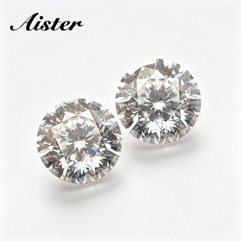Gra Certificate Loose Moissanite Stone - Neue weiße Moissanit-Steine im Pfingstrosenschliff, lose,
