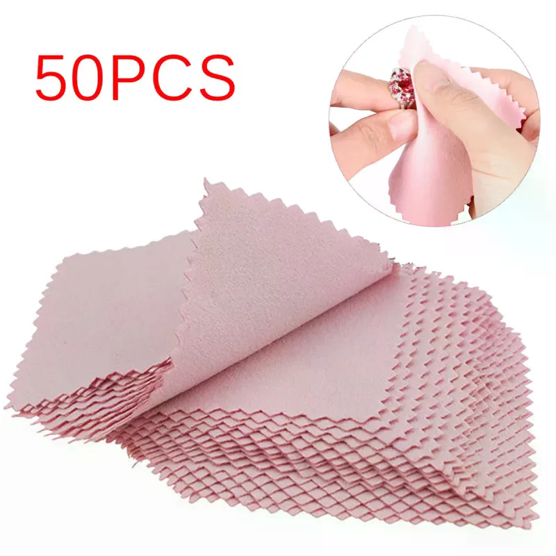 Jewelry Polishing Cloth Silver Cleaner - 50PCS 8cm * 8cm Silber Polieren