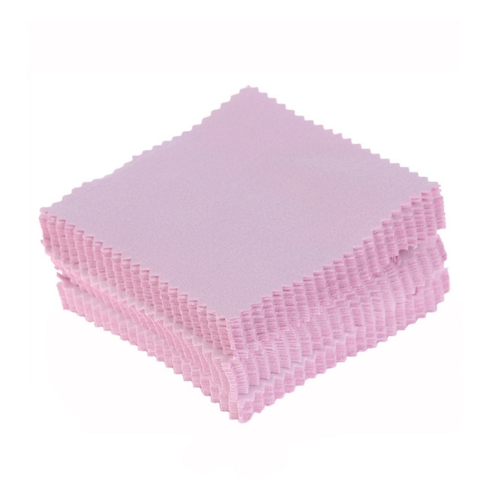 Jewelry Polishing Cloth Silver Cleaner - 50 Stück 8x8cm Schmuckreinigungstuch, wiederverwendbar, weiches