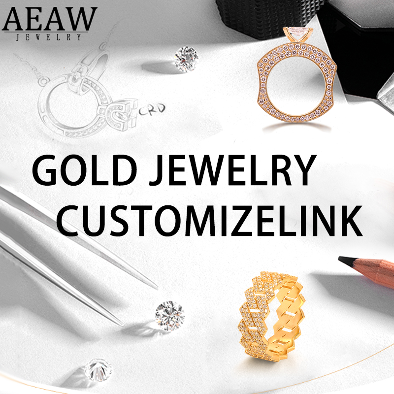 Lab Grown Diamond Ring 14K Gold - AEAW Custom Jewelry CVD HPHT Weiß