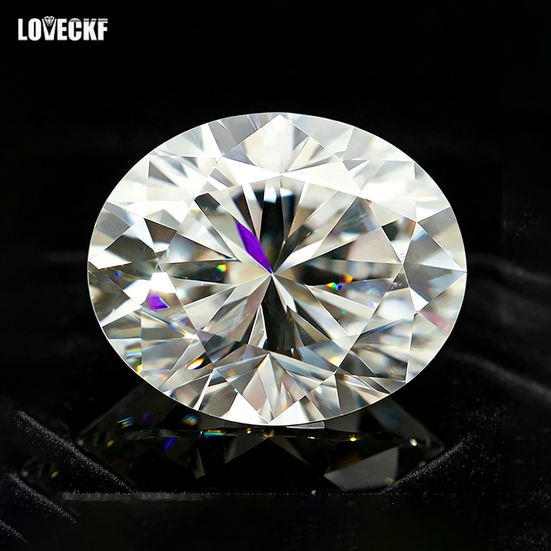 Gra Certificate Loose Moissanite Stone - Superweiße D-Farbene Ovale Moissanit-Edelsteine 2x4mm-13x18mm Ovaler