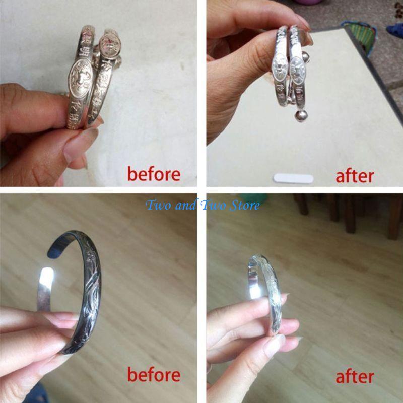 Jewelry Polishing Cloth Silver Cleaner - HX6F 2 Stücke Schmuck Reinigung Vielseitiger