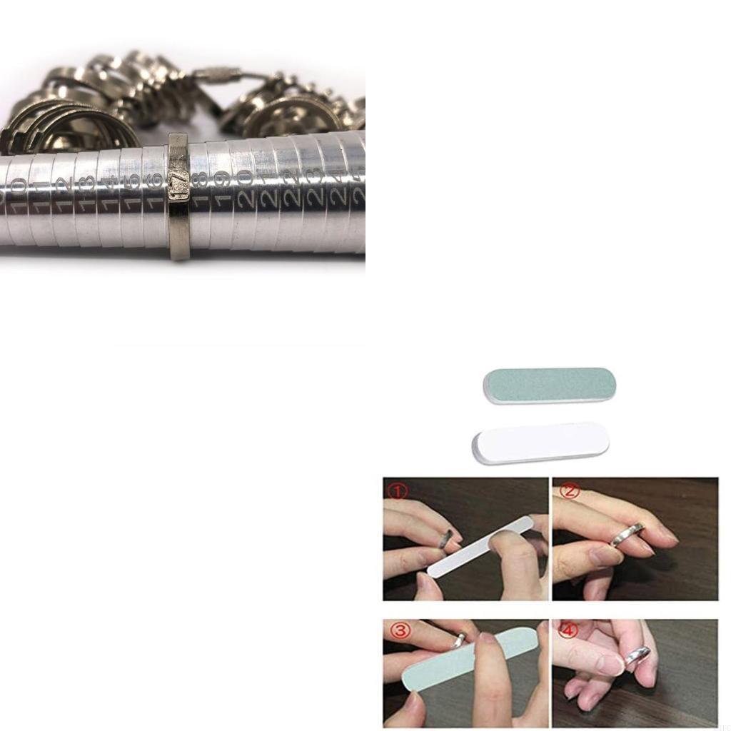 Ring Sizer Measuring Tool Mandrel Set - Fingermaß-Messring-Werkzeug-Set, Ringmesswerkzeug, Ringmaß-Messgerät