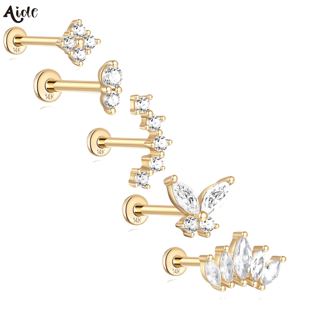 Lab Grown Diamond Ring 14K Gold - Aide DIY Zirkon Perlenohrring 14k Massivgold