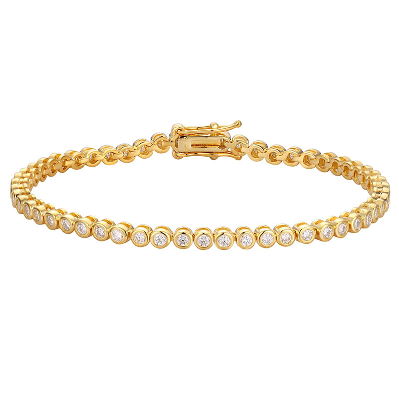 Moissanite Tennis Bracelet 925 Sterling - EUREKA 2mm Moissanit Tennis-Armband S925 Sterling