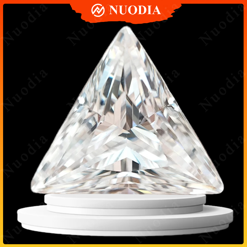 Gra Certificate Loose Moissanite Stone - Neue weiße lose Moissanit-Steine im Dreiecksschliff,