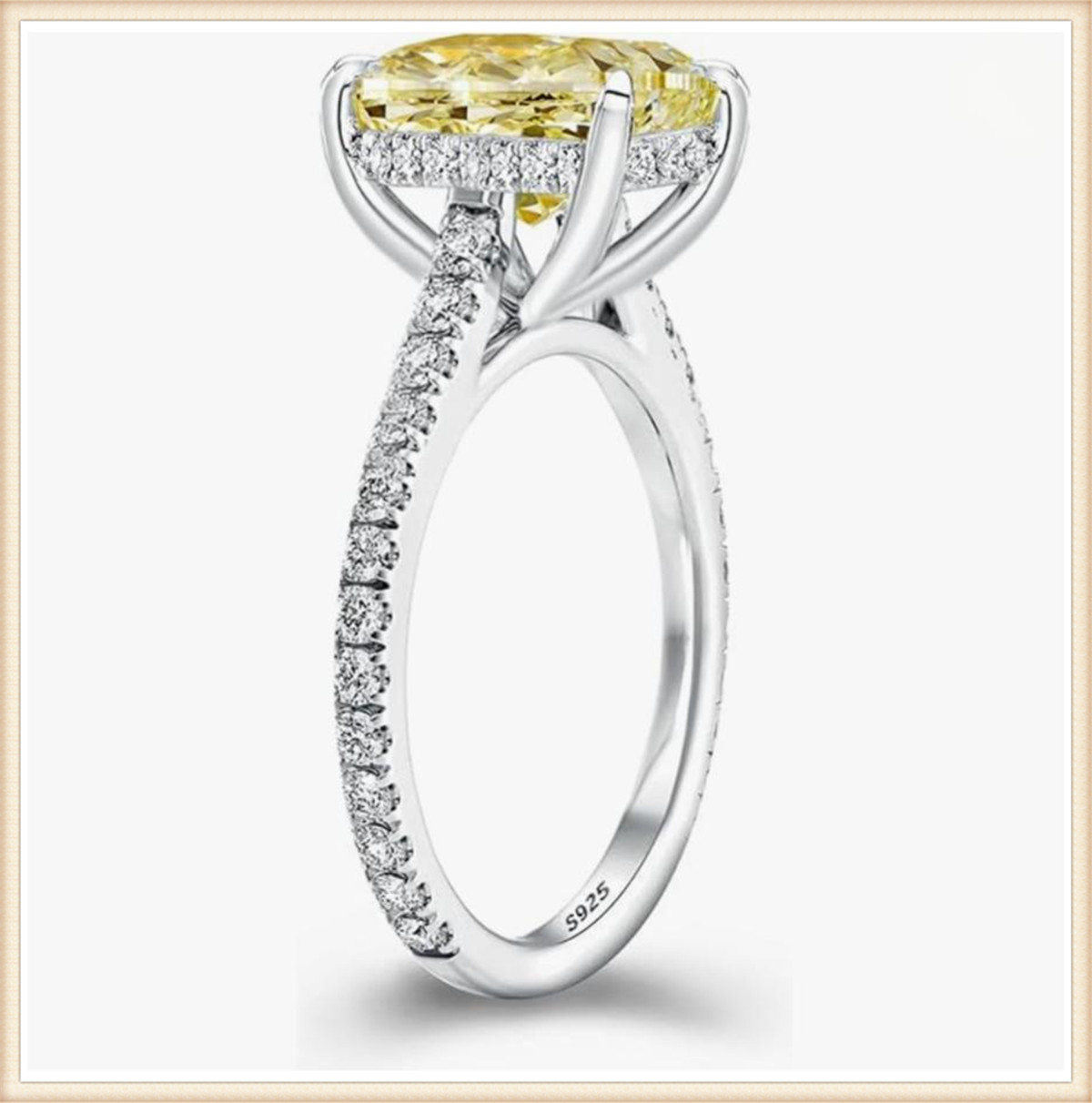 Lab Grown Diamond Ring 14K Gold - Verlobungsring aus 14-karätigem massivem Gold, gewachsener