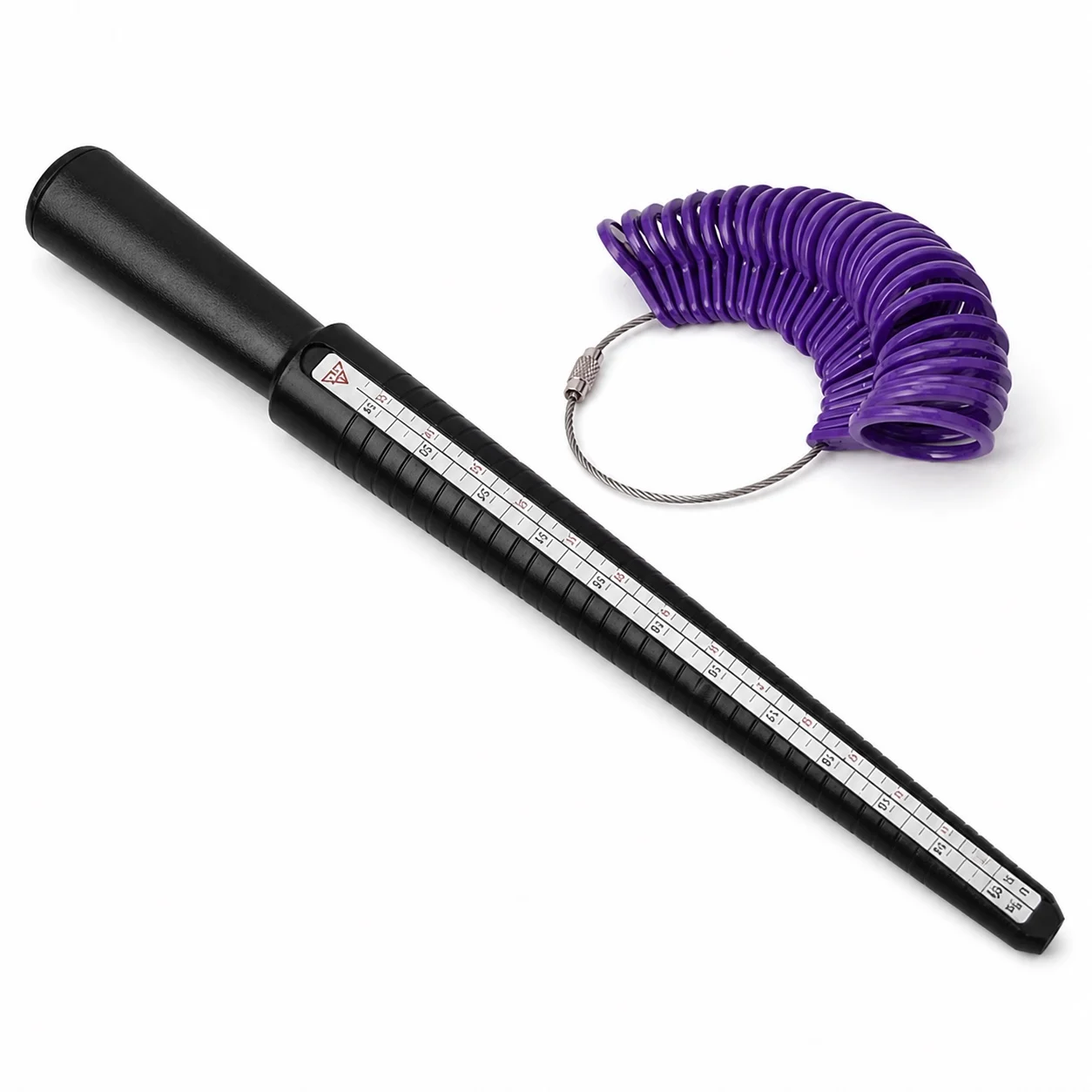 Ring Sizer Measuring Tool Mandrel Set - Schmuckwerkzeuge Ringgrößenmessstab Fingermaß Ringgrößenmesser Schmuckmesswerkzeug-Set Ringgröße
