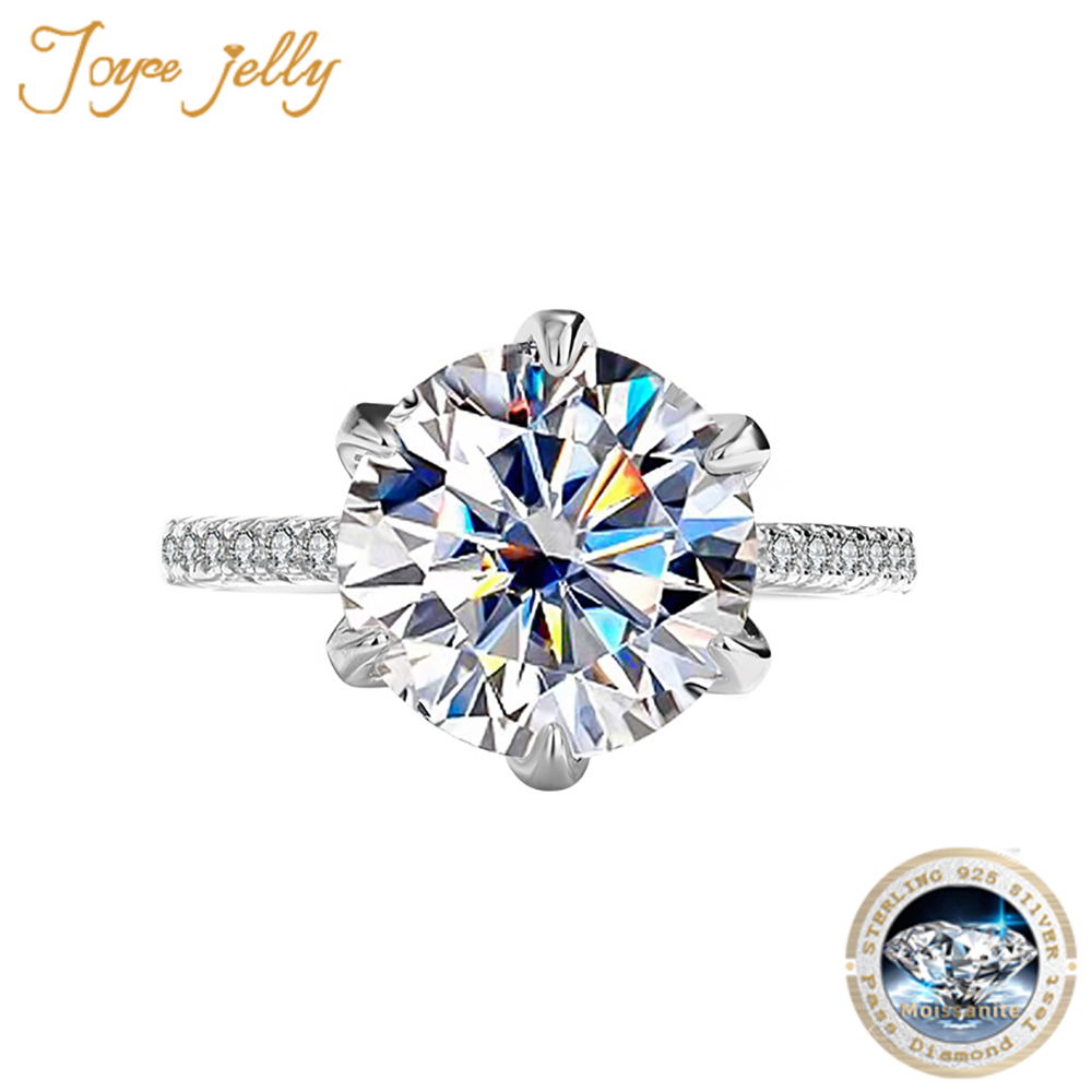Moissanite Engagement Ring 2 Carat D Vvs1 - Joyce Kelly Ring aus 925er-Sterlingsilber mit