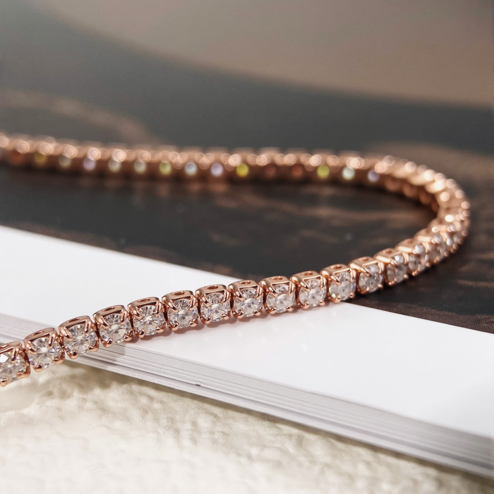 EWYA Vollständiges 2-mm-Moissa – Moissanite Tennis Bracelet 925 Sterling Bewertung und Preis