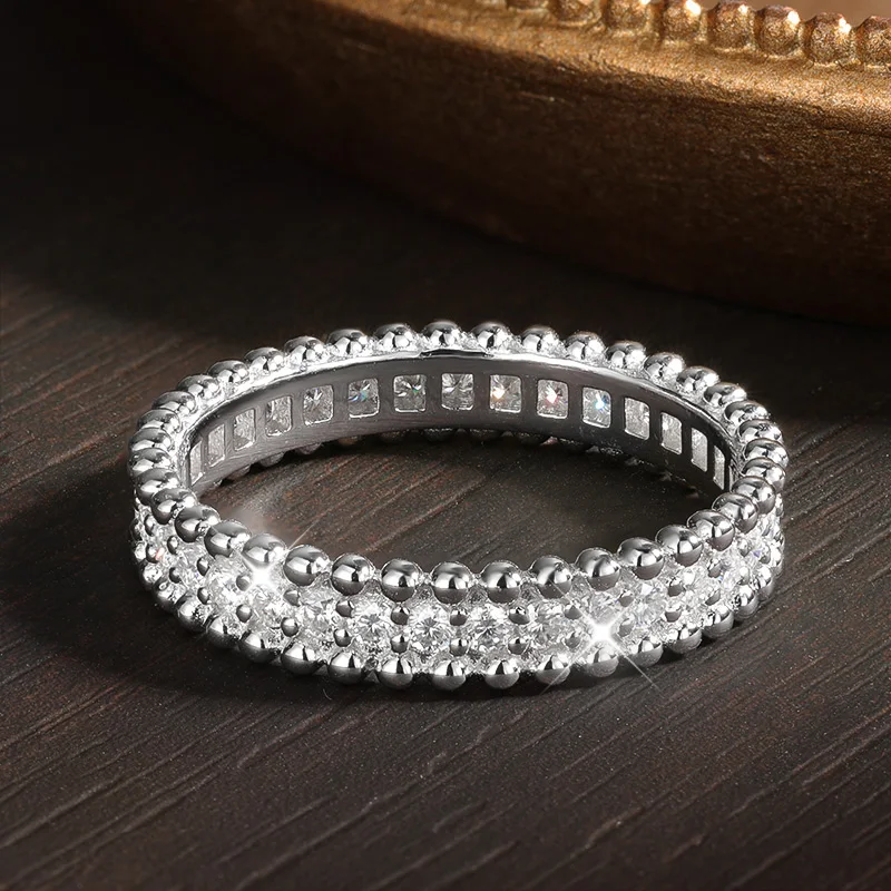 M-JAJA D VVS1 Moissanit-Ringe  – Moissanite Eternity Band Ring Stackable Bewertung und Preis