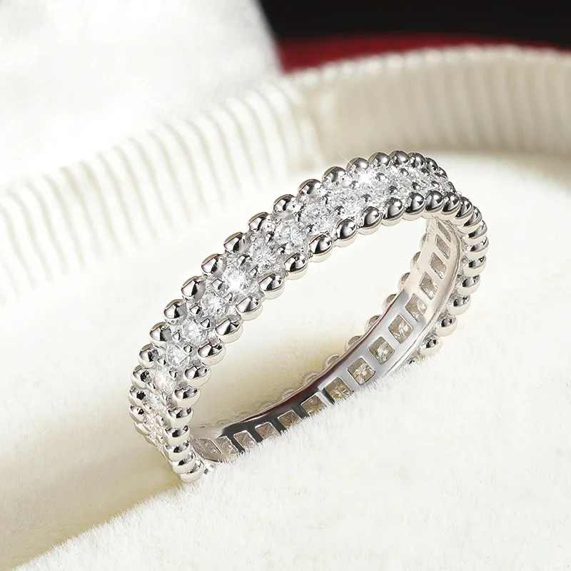 M-JAJA D VVS1 Moissanit-Ringe  – Moissanite Eternity Band Ring Stackable Bewertung und Preis