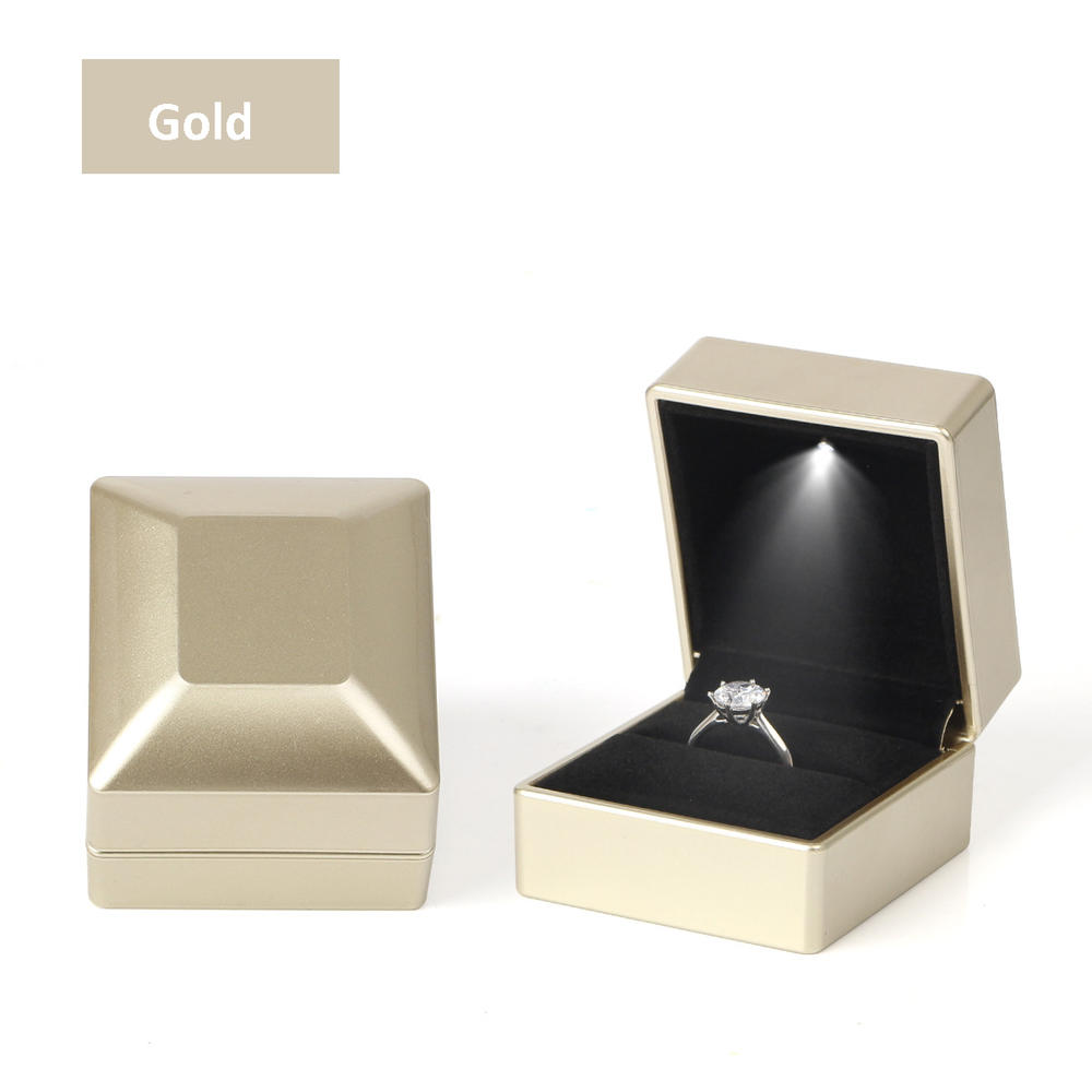1pc LED Schmuck Ring Box Luxus – Velvet Ring Box Led Light Proposal Bewertung und Preis