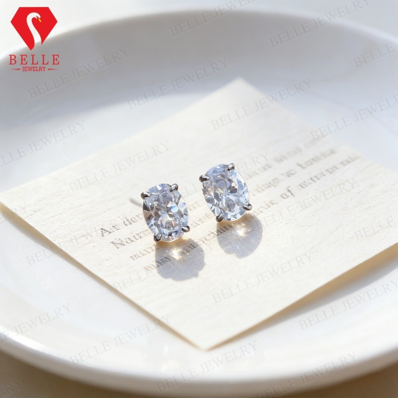 0,5/1ct D-Farbene Moissanit-Oh – Moissanite Stud Earrings Round Cut 1Ct Bewertung und Preis