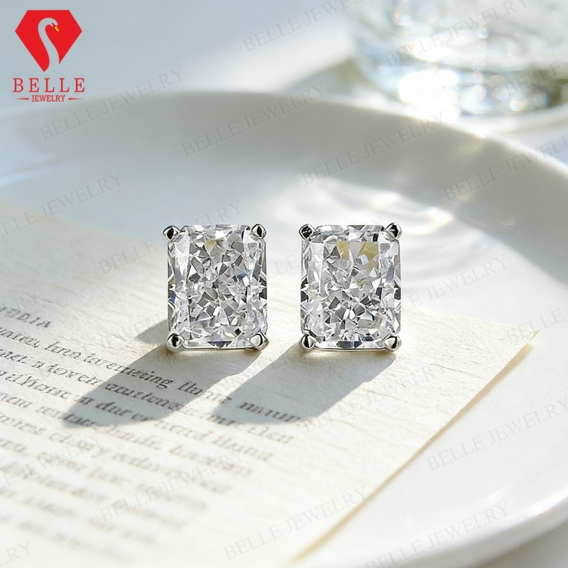 0,5/1ct D-Farbene Moissanit-Oh – Moissanite Stud Earrings Round Cut 1Ct Bewertung und Preis