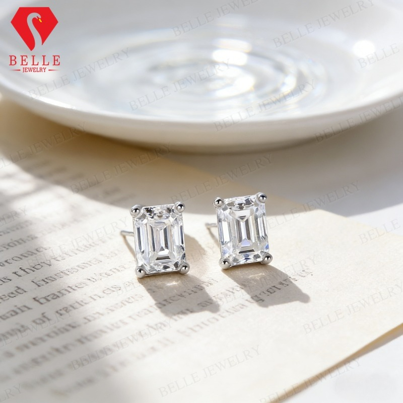0,5/1ct D-Farbene Moissanit-Oh – Moissanite Stud Earrings Round Cut 1Ct Bewertung und Preis