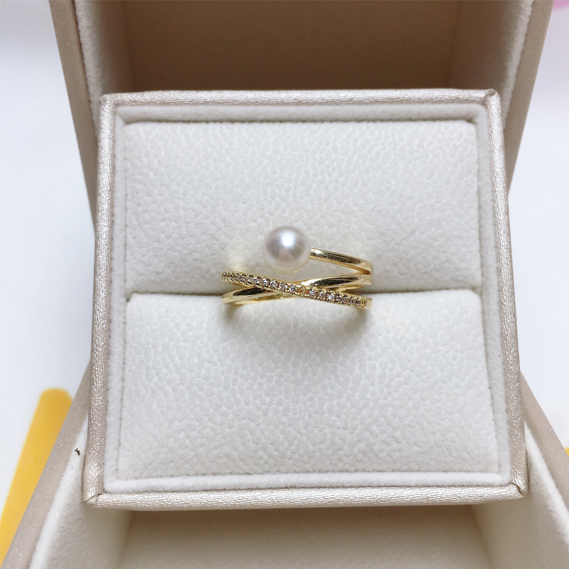 ZHBORUINI 2024 Neue Perle Ring – Lab Grown Diamond Ring 14K Gold Bewertung und Preis