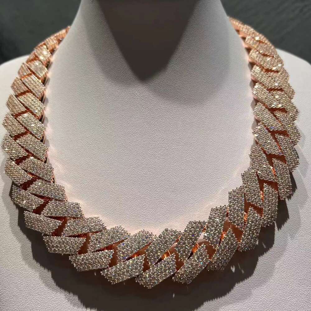 Luxuriöse Hip-Hop Miami Cuban  – Moissanite Cuban Link Chain Iced Out Bewertung und Preis