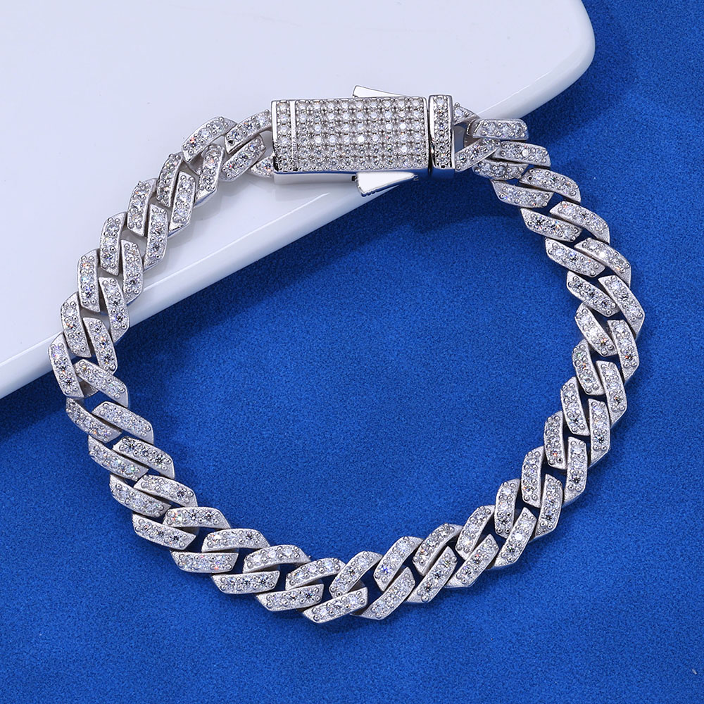 ICEBLING 925 Silber Moissanit  – Moissanite Cuban Link Chain Iced Out Bewertung und Preis