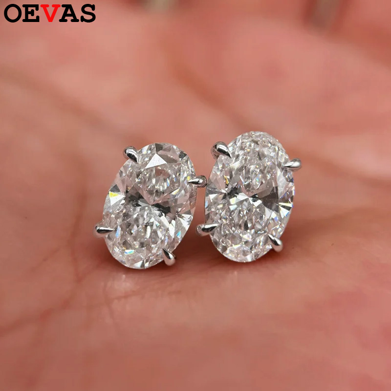 OEVAS 1-4 Karat ovale Moissani – Moissanite Stud Earrings Round Cut 1Ct Bewertung und Preis