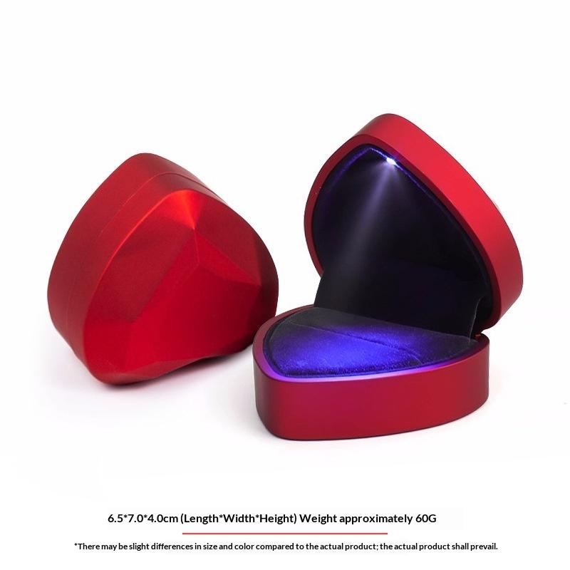 LED-beleuchtete Luxus-Schmuckb – Velvet Ring Box Led Light Proposal Bewertung und Preis