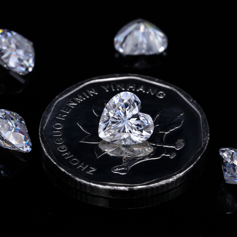 Eme Schmuck Herzschliff Moissa – Gra Certificate Loose Moissanite Stone Bewertung und Preis