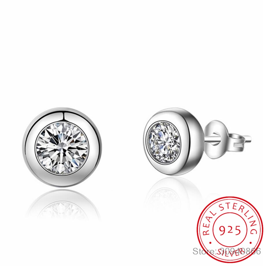 1ct Moissanit-Ohrstecker für D – Moissanite Stud Earrings Round Cut 1Ct Bewertung und Preis