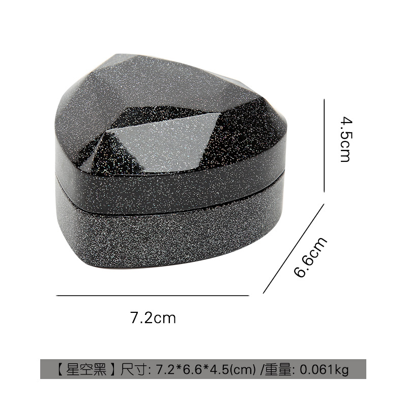 Kreative Ring Box Herz Form LE – Velvet Ring Box Led Light Proposal Bewertung und Preis