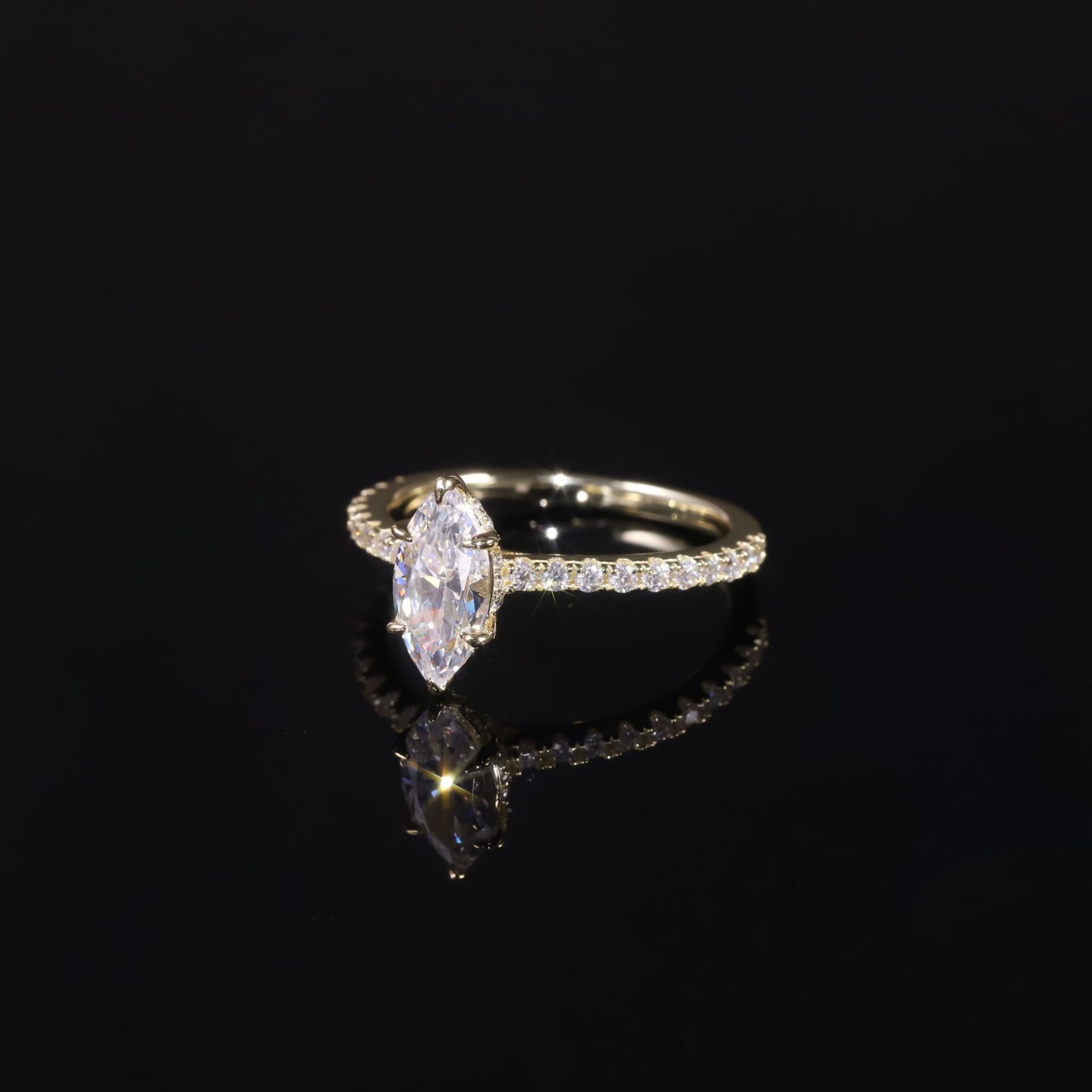 MuShan Schmuck 925 Silber 10k  – Lab Grown Diamond Ring 14K Gold Bewertung und Preis