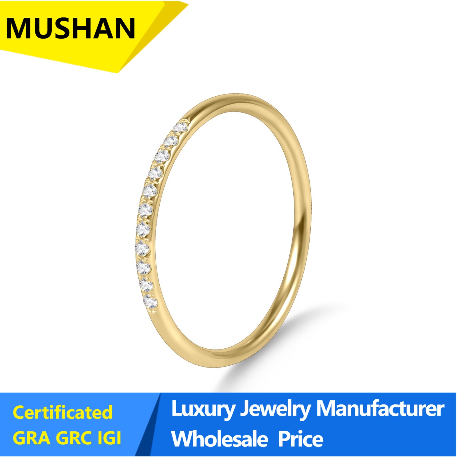 MUSHAN Schmuck Luxus Großhande – Lab Grown Diamond Ring 14K Gold Bewertung und Preis