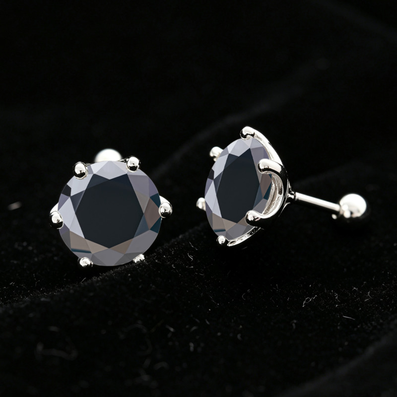 BR Minimalistische 1-Karat-Moi – Moissanite Stud Earrings Round Cut 1Ct Bewertung und Preis
