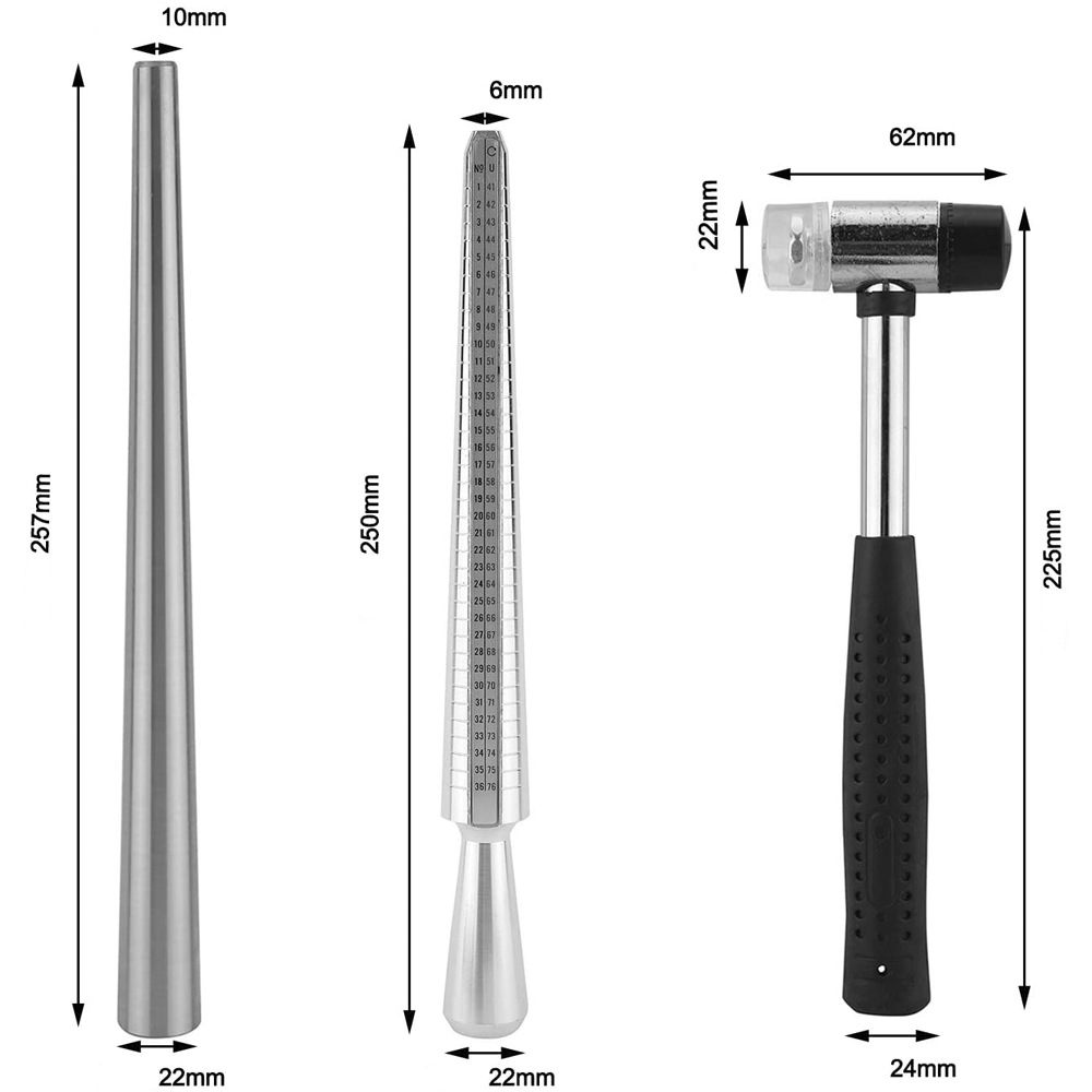 UNS UK Ring Sizer Messung Werk – Ring Sizer Measuring Tool Mandrel Set Bewertung und Preis