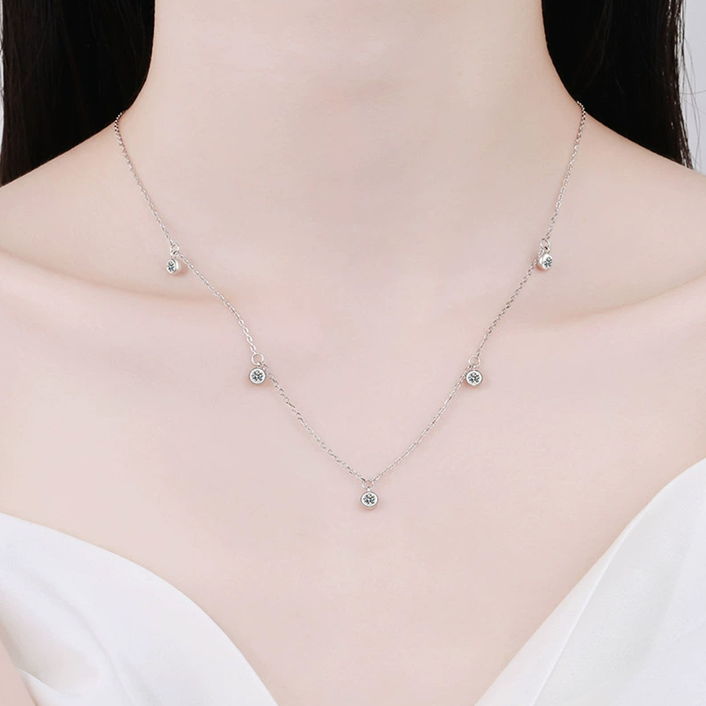 KNOBSPIN Moissanit-Halsketten  – Moissanite Pendant Necklace Solitaire Bewertung und Preis
