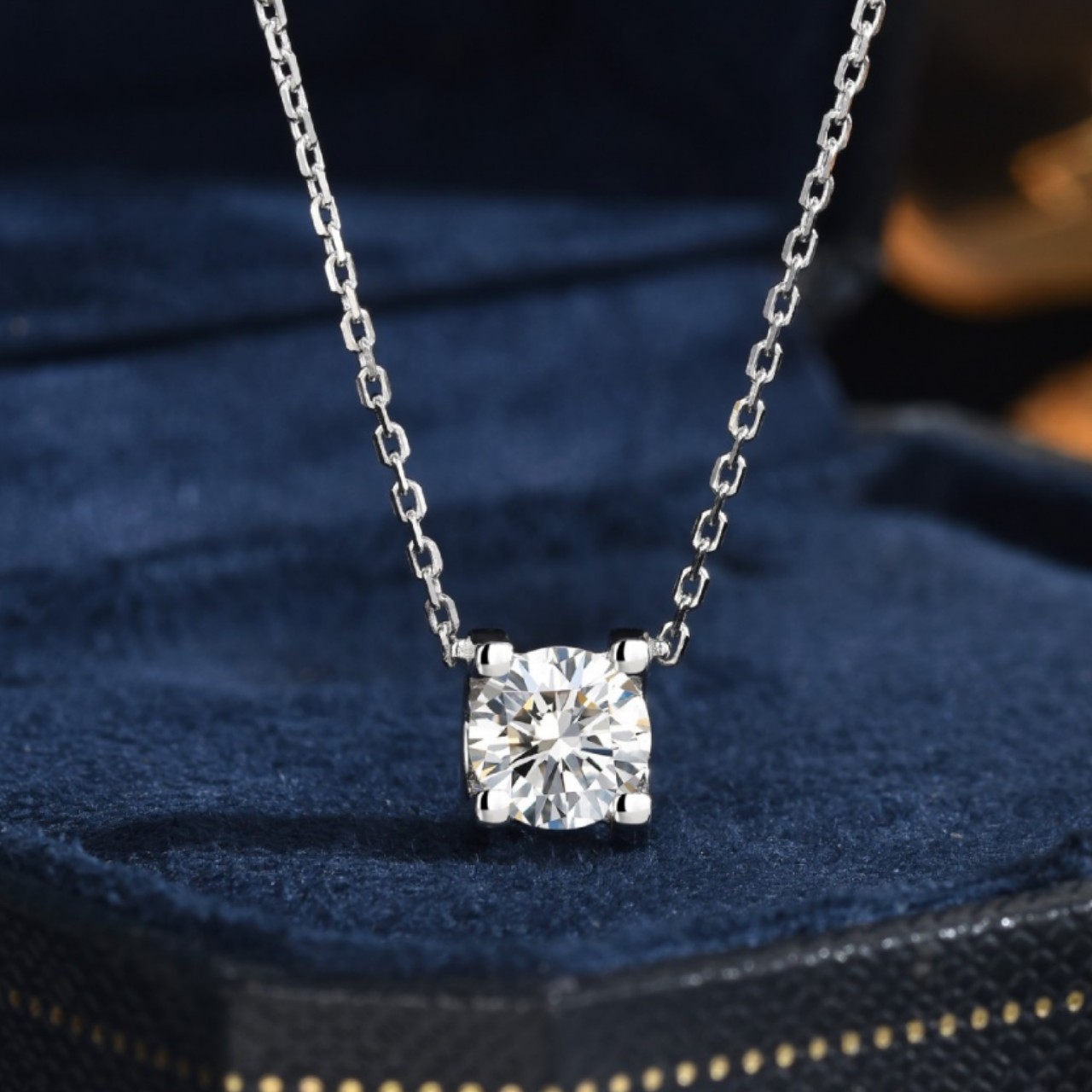 D VVS1 Moissanit-Halskette für – Moissanite Pendant Necklace Solitaire Bewertung und Preis