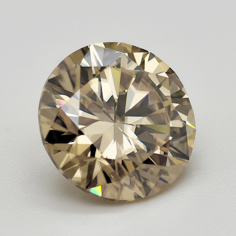 Champagner-Moissanit-Stein im  – Gra Certificate Loose Moissanite Stone Bewertung und Preis