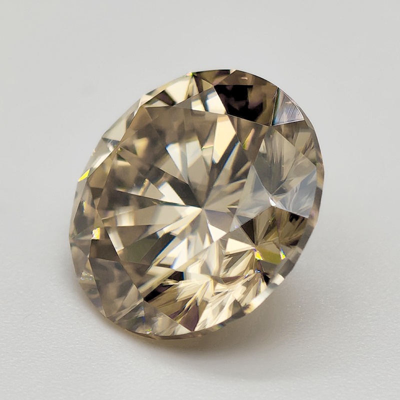 Champagner-Moissanit-Stein im  – Gra Certificate Loose Moissanite Stone Bewertung und Preis