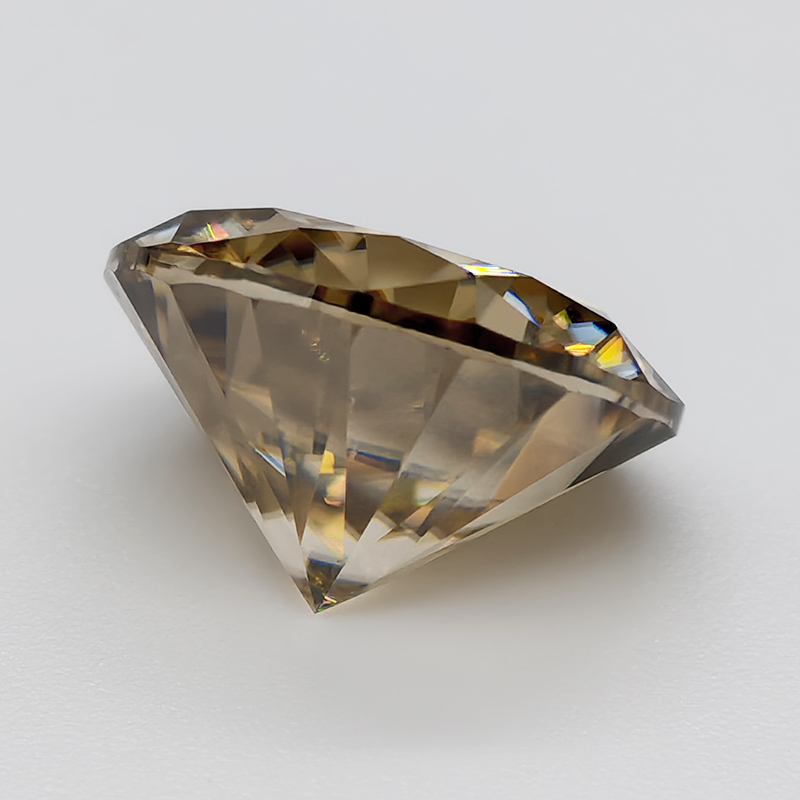 Champagner-Moissanit-Stein im  – Gra Certificate Loose Moissanite Stone Bewertung und Preis