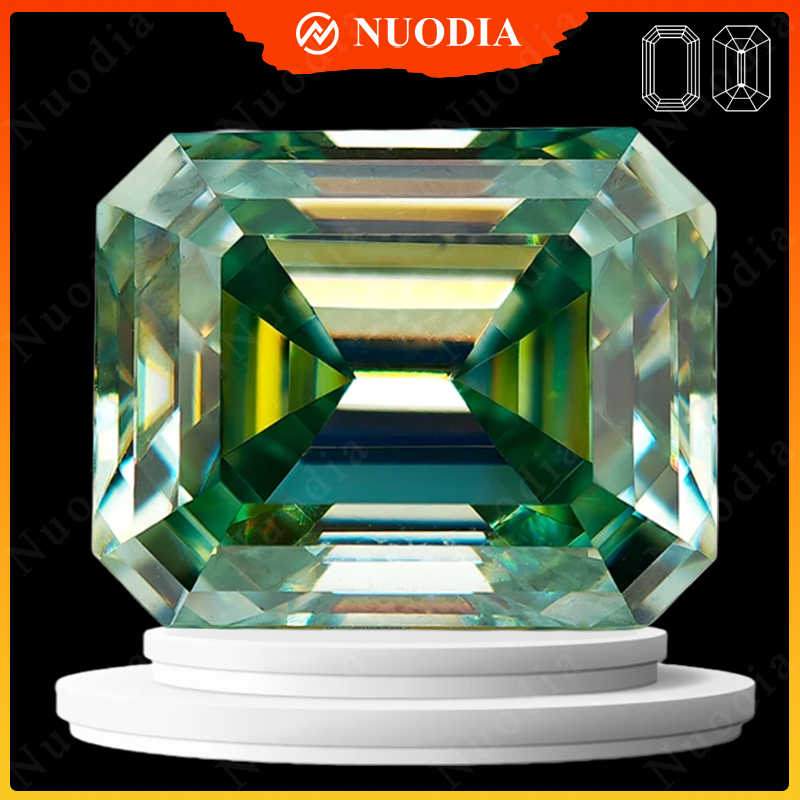 Natürlicher Hellgrüner Moissan – Gra Certificate Loose Moissanite Stone Bewertung und Preis