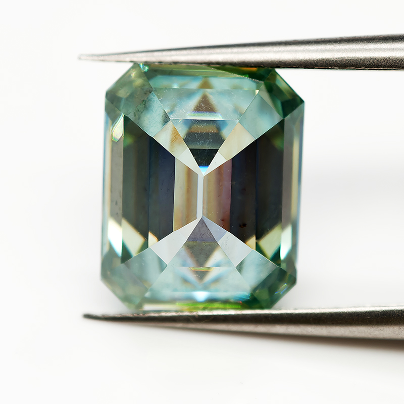 Natürlicher Hellgrüner Moissan – Gra Certificate Loose Moissanite Stone Bewertung und Preis