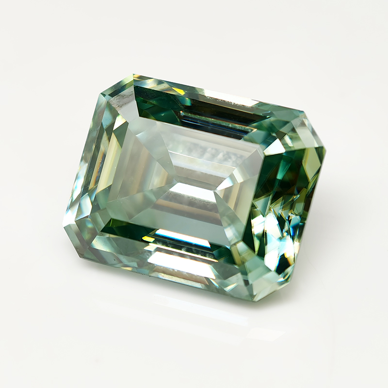 Natürlicher Hellgrüner Moissan – Gra Certificate Loose Moissanite Stone Bewertung und Preis