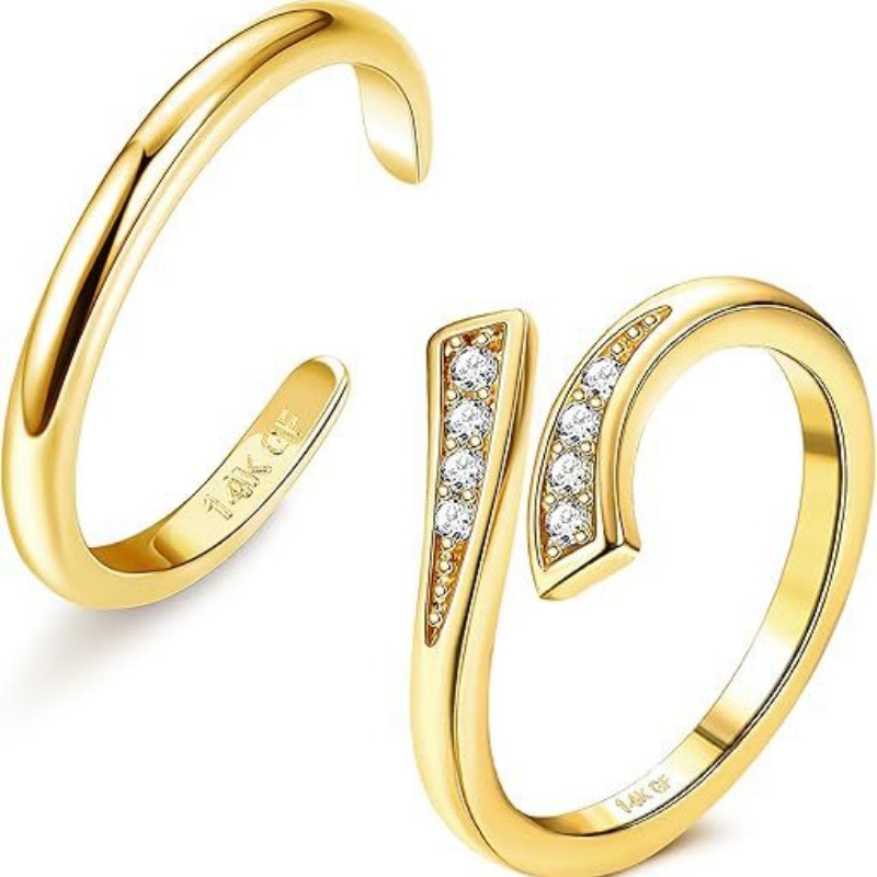 14K vergoldeter verstellbarer  – Lab Grown Diamond Ring 14K Gold Bewertung und Preis