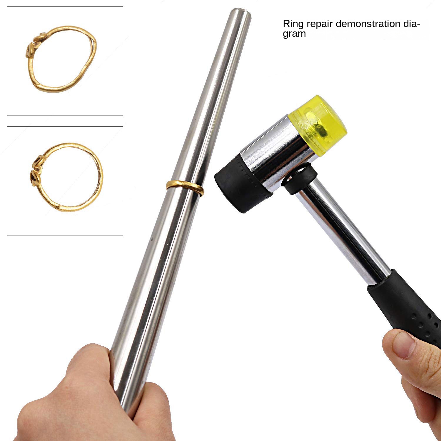 Metall-Ringgrößenmesser, Finge – Ring Sizer Measuring Tool Mandrel Set Bewertung und Preis