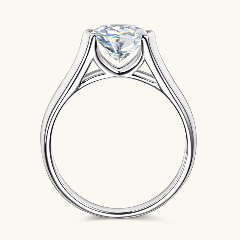 2 Karat runder D-Farb-VVS1-Moi – Moissanite Engagement Ring 2 Carat D Vvs1 Bewertung und Preis