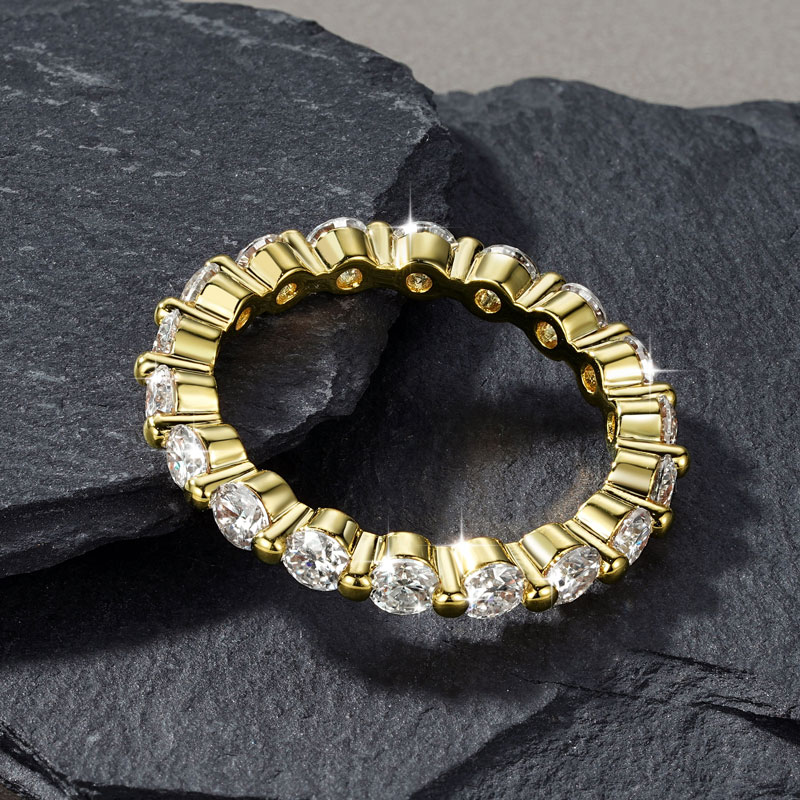 Abestecom D-Farbe 14K Vergolde – Moissanite Eternity Band Ring Stackable Bewertung und Preis