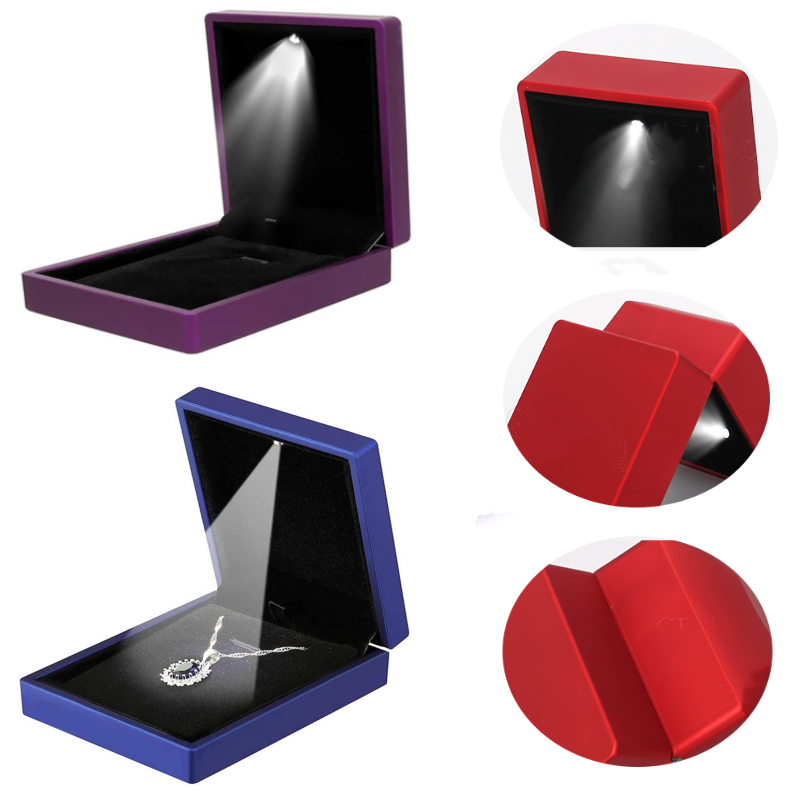 LED-Licht-Schmuckschatulle, Ri – Velvet Ring Box Led Light Proposal Bewertung und Preis