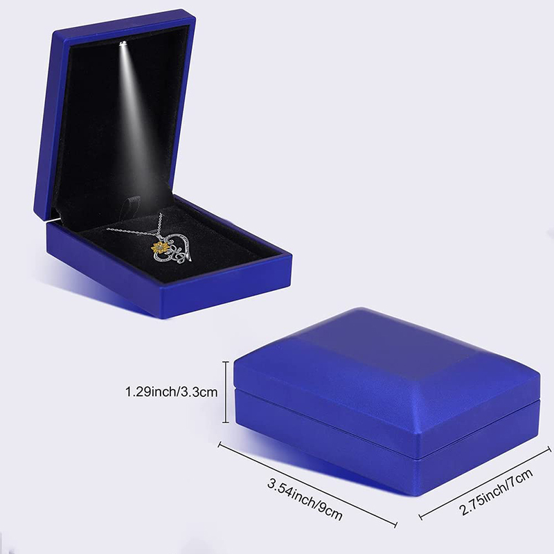 LED-Licht-Schmuckschatulle, Ri – Velvet Ring Box Led Light Proposal Bewertung und Preis