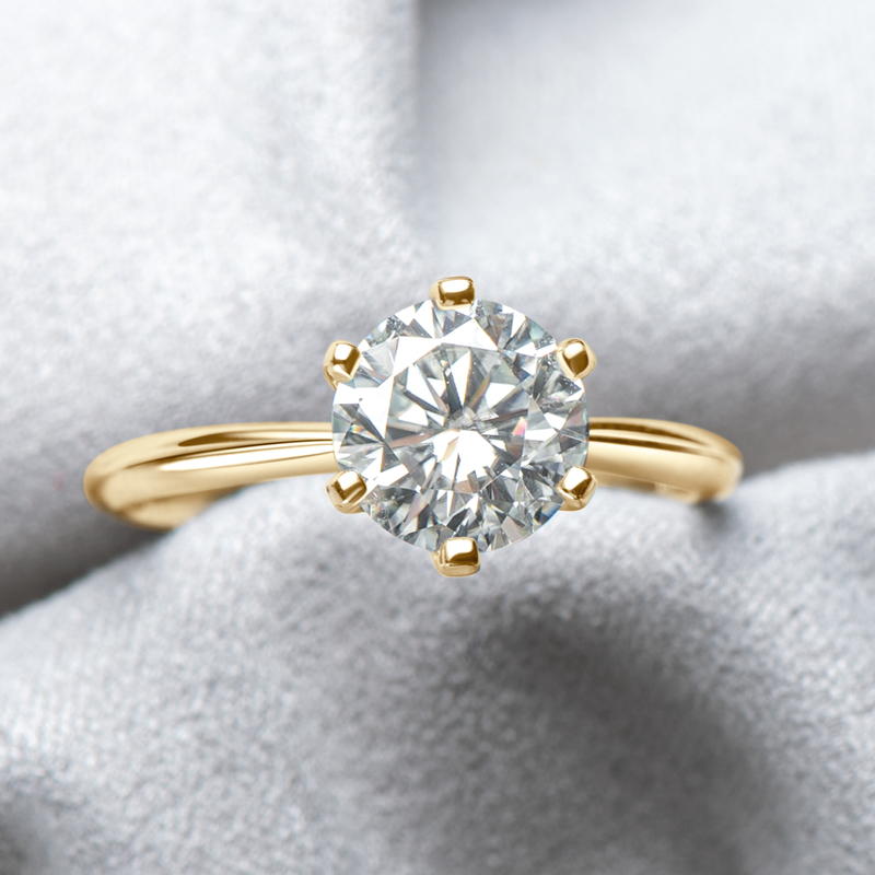 Anziw 0,5–3,0 CT Moissanit-Sol – Lab Grown Diamond Ring 14K Gold Bewertung und Preis