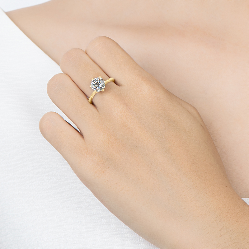 Anziw 0,5–3,0 CT Moissanit-Sol – Lab Grown Diamond Ring 14K Gold Bewertung und Preis