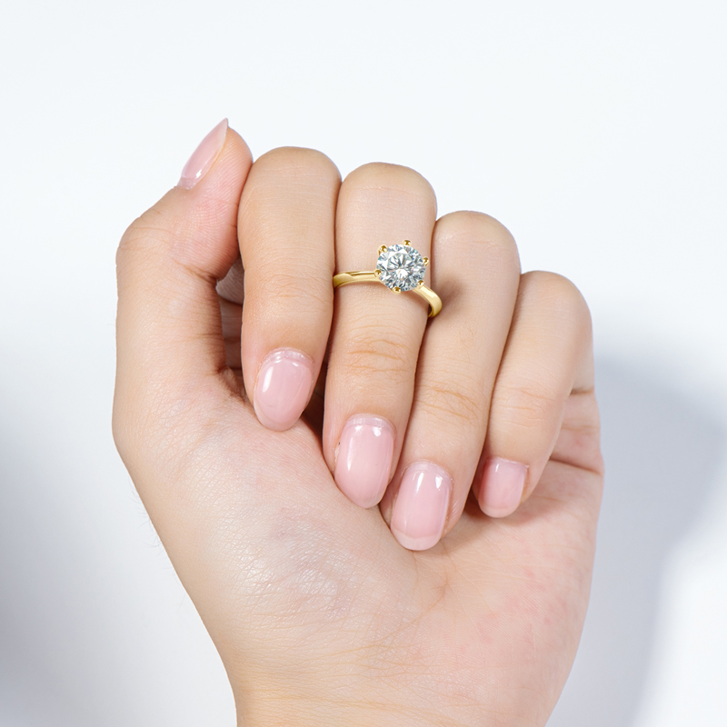 Anziw 0,5–3,0 CT Moissanit-Sol – Lab Grown Diamond Ring 14K Gold Bewertung und Preis
