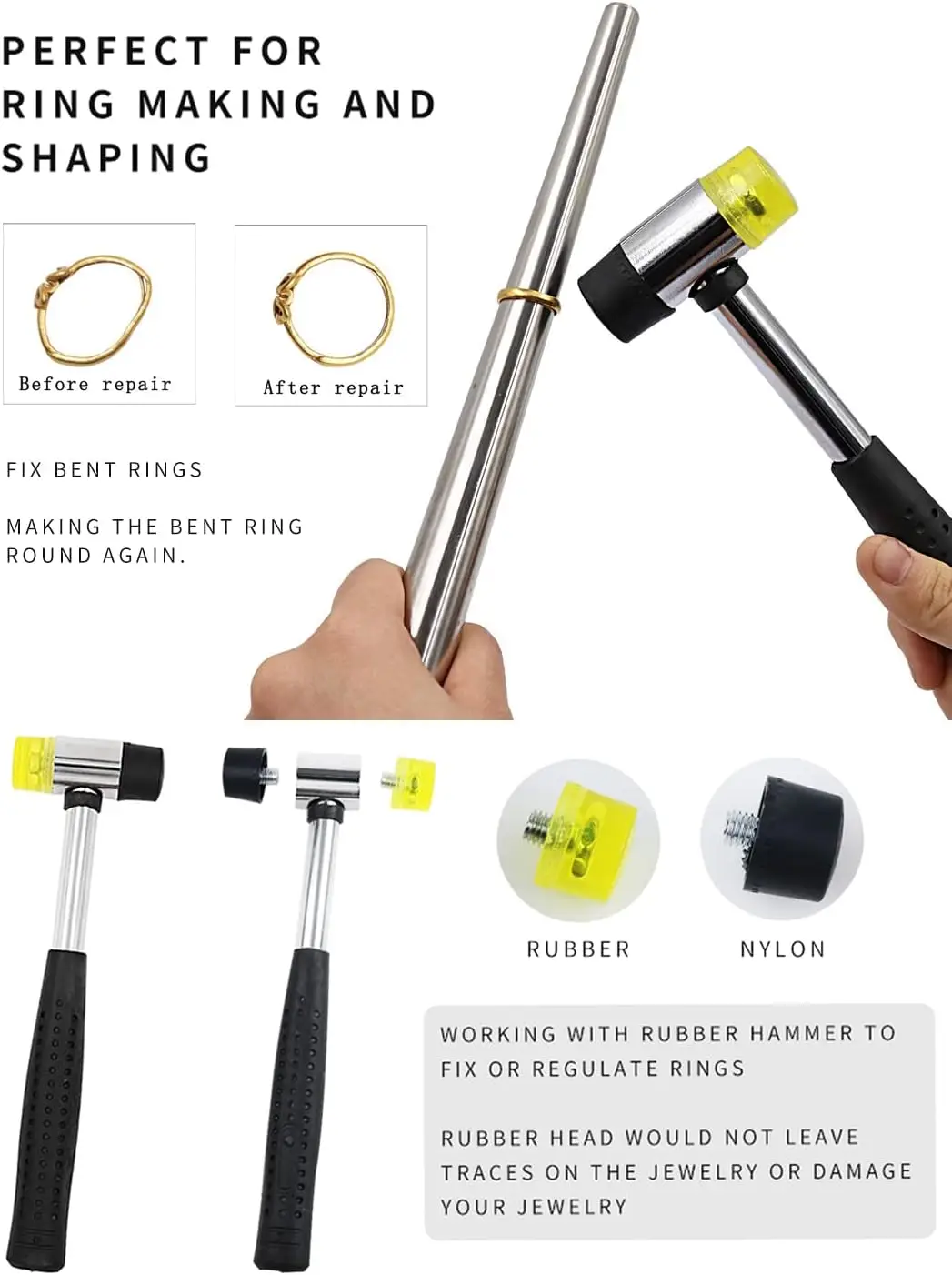 Ringgrößenmesser, Messwerkzeug – Ring Sizer Measuring Tool Mandrel Set Bewertung und Preis